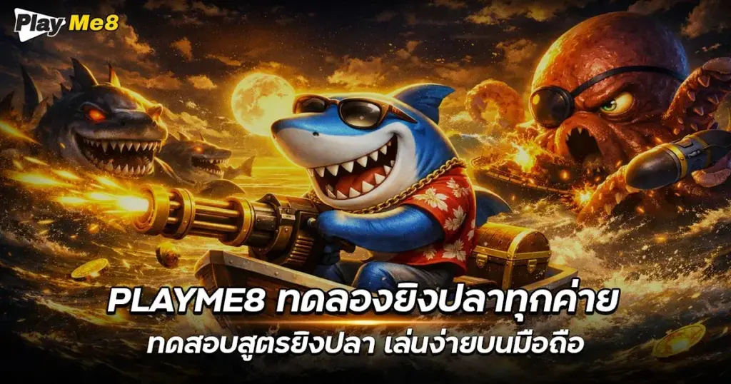 playme8 ทดลองยิงปลาทุกค่าย